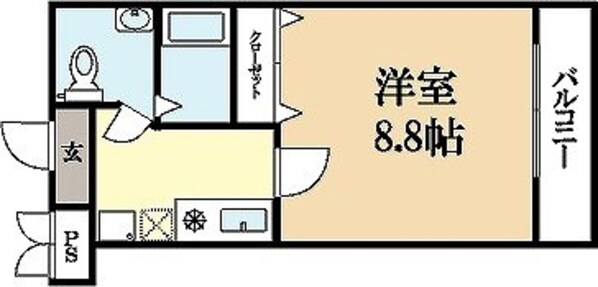 大久保駅 徒歩10分 1階の物件間取画像